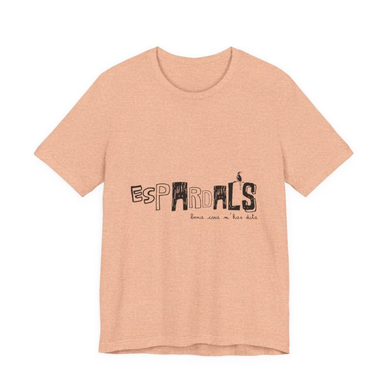 Camiseta jersey manga corta - Melocoton jaspeado - Espardals — Bona cosa m’has dita