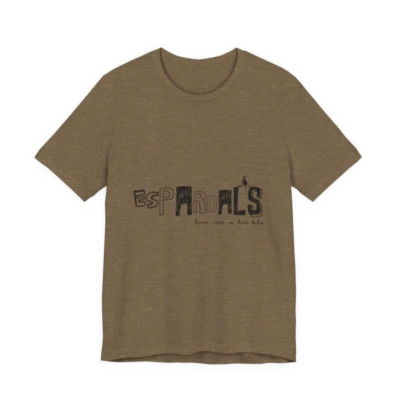 Camiseta jersey manga corta - Verde oliva jaspeado - Espardals — Bona cosa m’has dita
