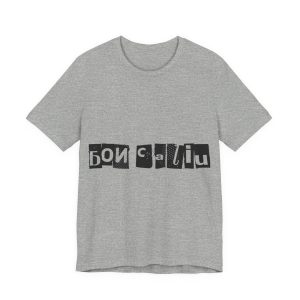 Camiseta jersey manga corta - Gris jaspeado - Camiseta «Bon caliu»