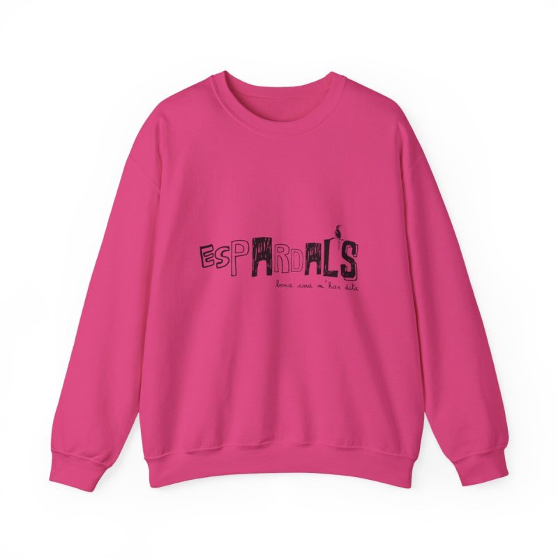 Sudadera cuello redondo - Fucsia intenso - Espardals — Bona cosa m’has dita