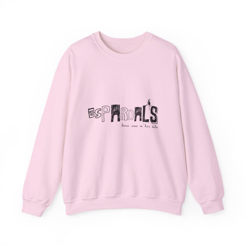 Sudadera cuello redondo - Rosa claro - Espardals — Bona cosa m’has dita