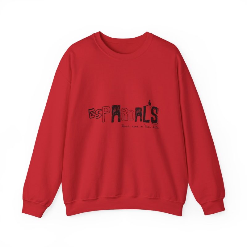 Sudadera cuello redondo - Rojo - Espardals — Bona cosa m’has dita