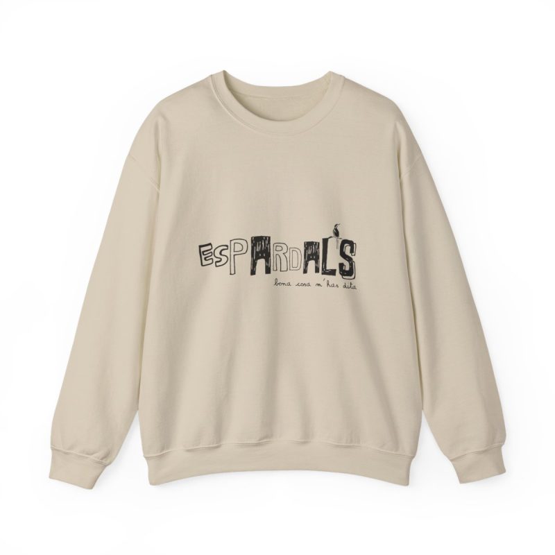 Sudadera cuello redondo - Arena - Espardals — Bona cosa m’has dita