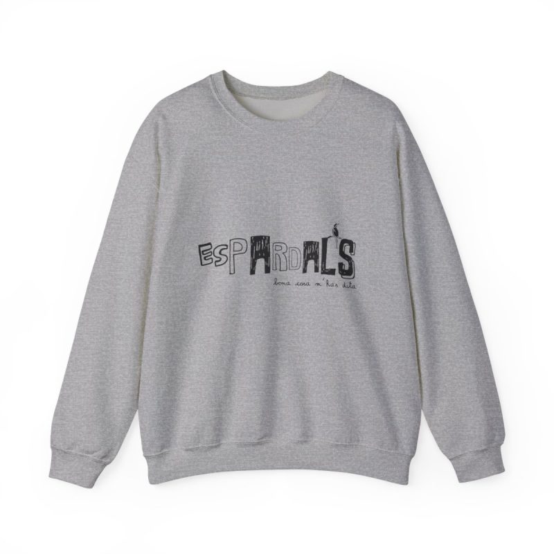 Sudadera cuello redondo - Gris deportivo - Espardals — Bona cosa m’has dita