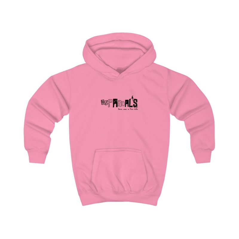 Sudadera con capucha infantil - Rosa algodon de azucar - Espardals — Bona cosa m’has dita