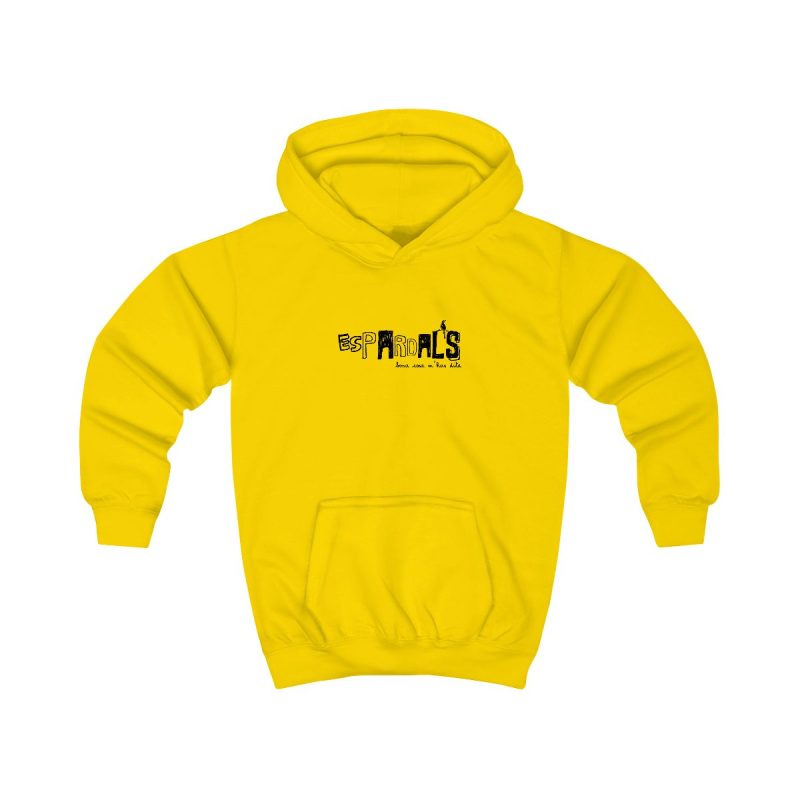 Sudadera con capucha infantil - Amarillo sol - Espardals — Bona cosa m’has dita