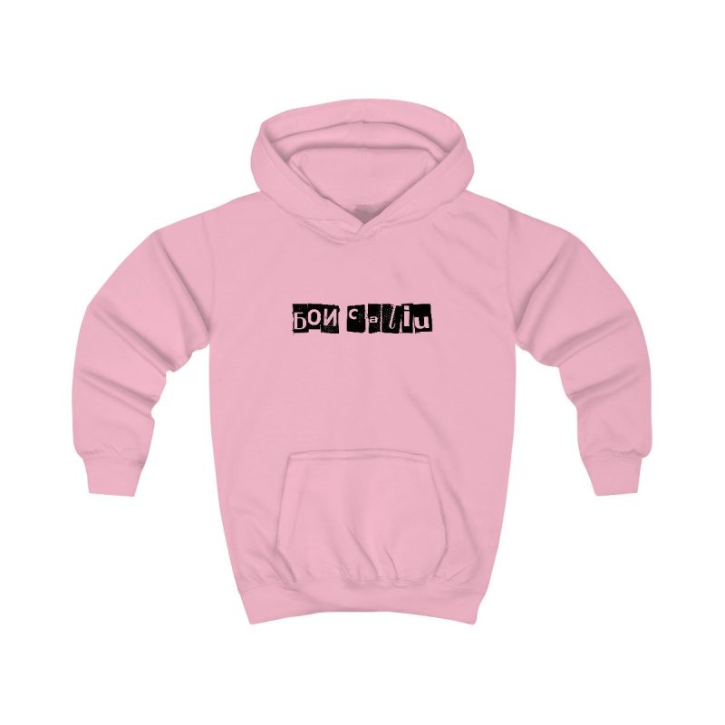 Sudadera con capucha infantil - Rosa bebe - Camiseta «Bon caliu»