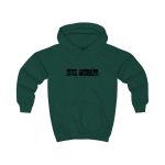 Sudadera con capucha infantil - Verde botella - Camiseta «Bon caliu»