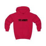 Sudadera con capucha infantil - Rojo fuego - Camiseta «Bon caliu»