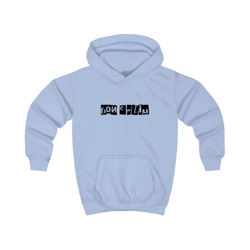 Sudadera con capucha infantil - Azul cielo - Camiseta «Bon caliu»