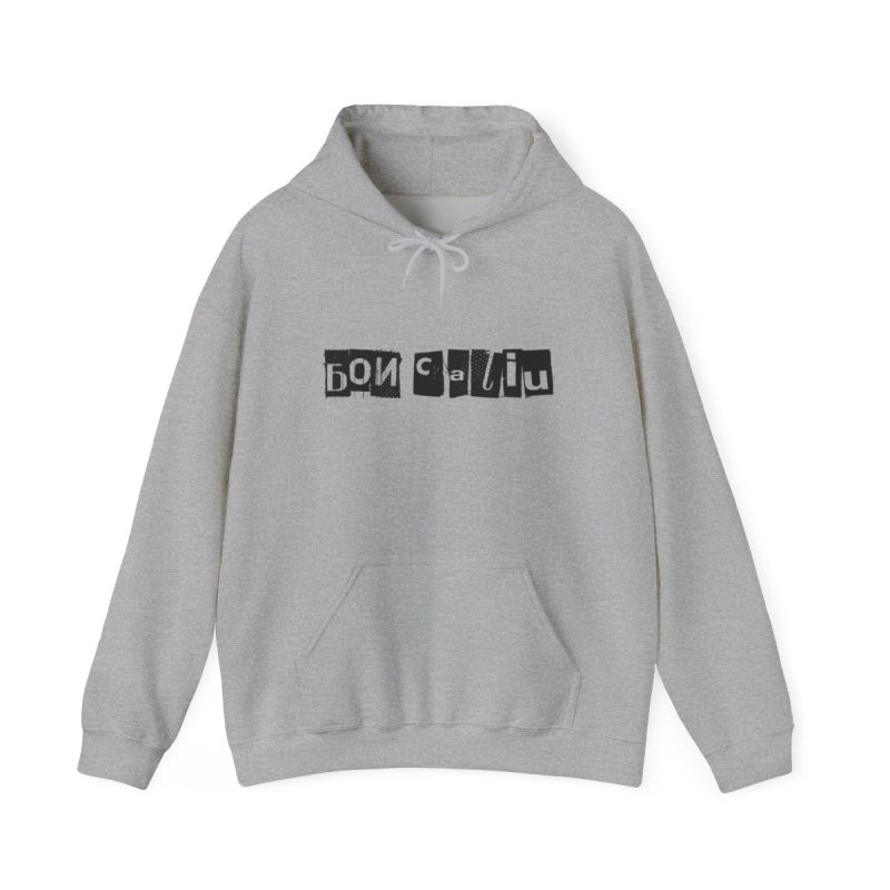 Sudadera con capucha - Gris deportivo - Camiseta «Bon caliu»
