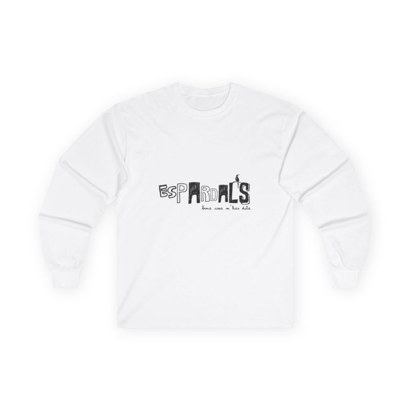 Camiseta manga larga - Blanco - Espardals — Bona cosa m’has dita
