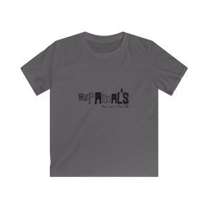 Camiseta infantil Softstyle - Gris marengo - Espardals — Bona cosa m’has dita
