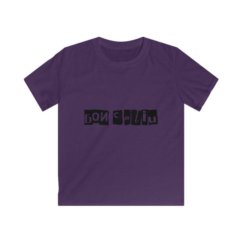 Camiseta infantil Softstyle - Morado - Camiseta «Bon caliu»