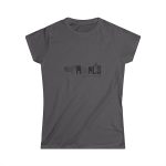 Camiseta mujer Softstyle - Gris marengo - Espardals — Bona cosa m’has dita