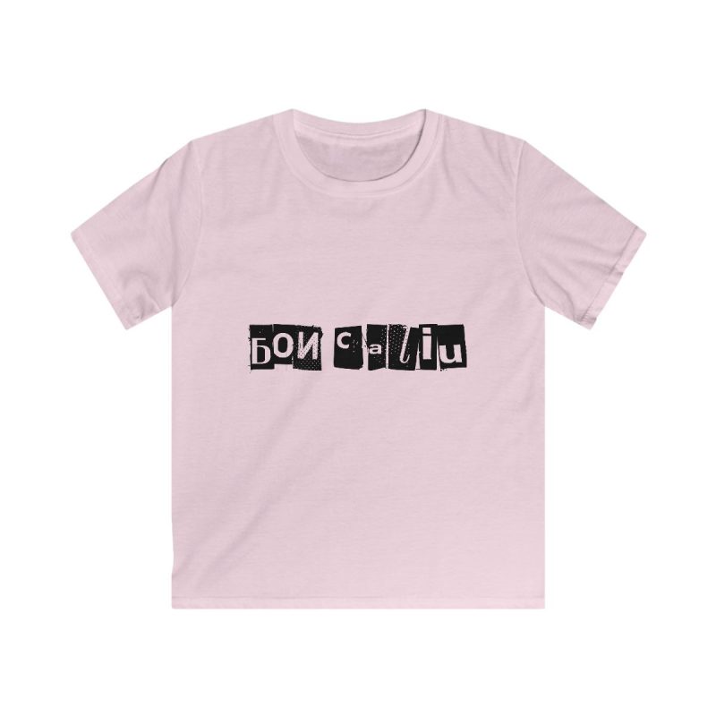 Camiseta infantil Softstyle - Rosa claro - Camiseta «Bon caliu»