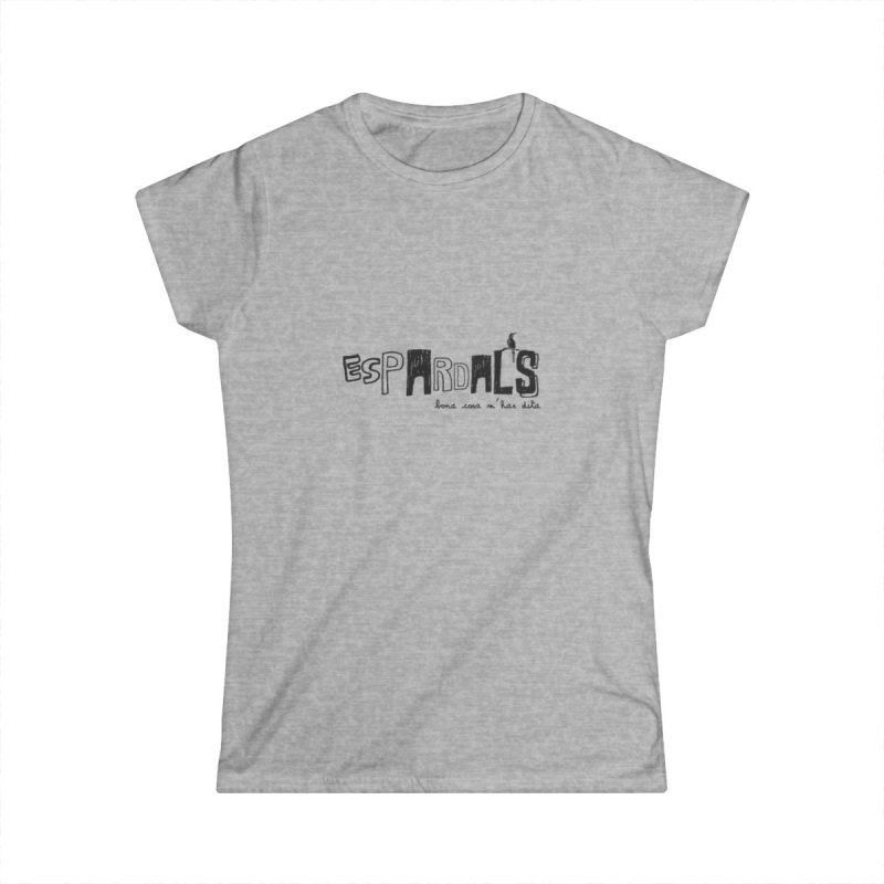 Camiseta mujer Softstyle - Gris deportivo - Espardals — Bona cosa m’has dita