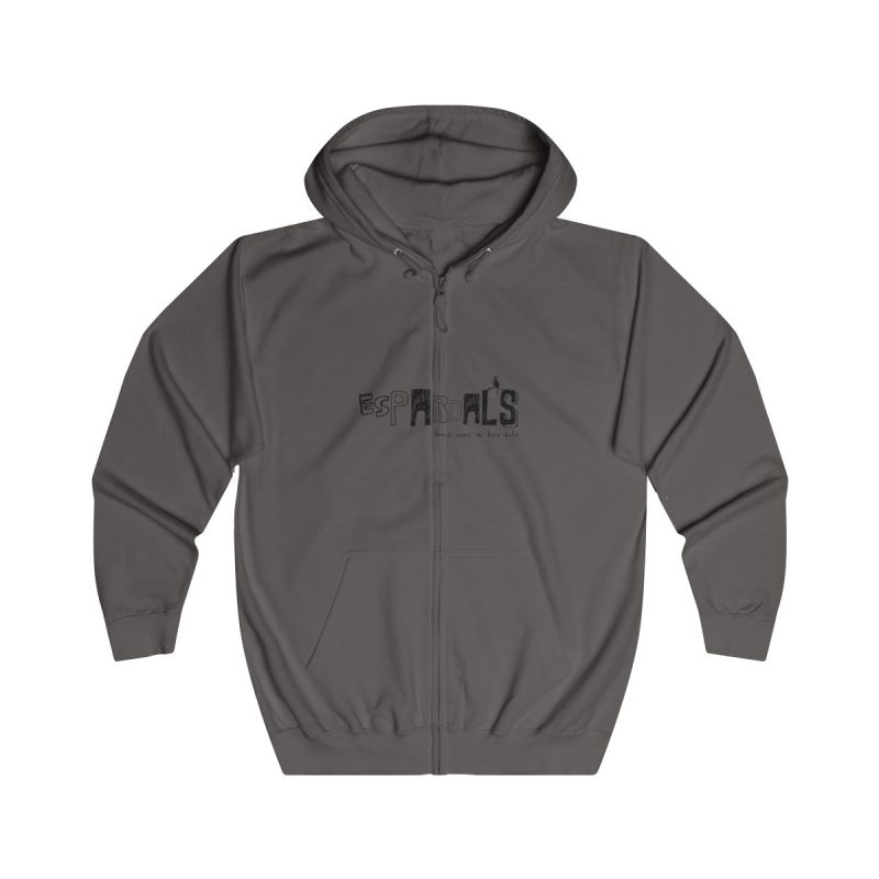Sudadera con capucha y cremallera - Gris acero - Espardals — Bona cosa m’has dita