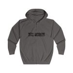 Sudadera con capucha y cremallera - Gris acero - Camiseta «Bon caliu» Sudadera con capucha y cremallera - Gris acero - Camiseta «Bon caliu»