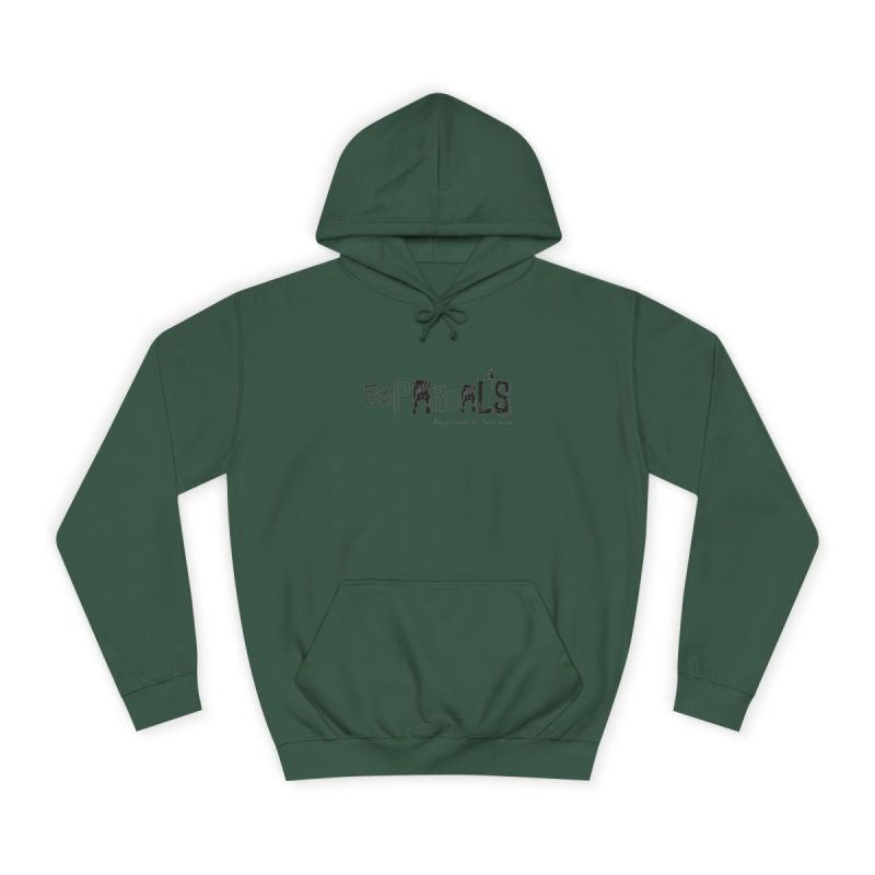 Sudadera universitaria - Verde botella - Espardals — Bona cosa m’has dita