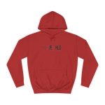 Sudadera universitaria - Rojo fuego - Espardals — Bona cosa m’has dita