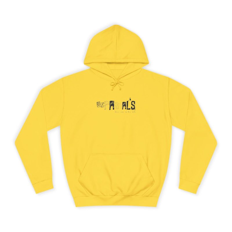 Sudadera universitaria - Amarillo sol - Espardals — Bona cosa m’has dita