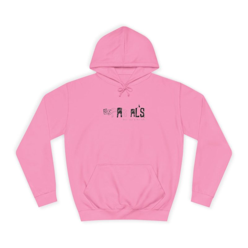 Sudadera universitaria - Rosa algodon de azucar - Espardals — Bona cosa m’has dita