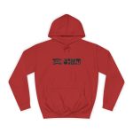 Sudadera universitaria - Rojo fuego - Camiseta «Bon caliu» Sudadera universitaria - Rojo fuego - Camiseta «Bon caliu»