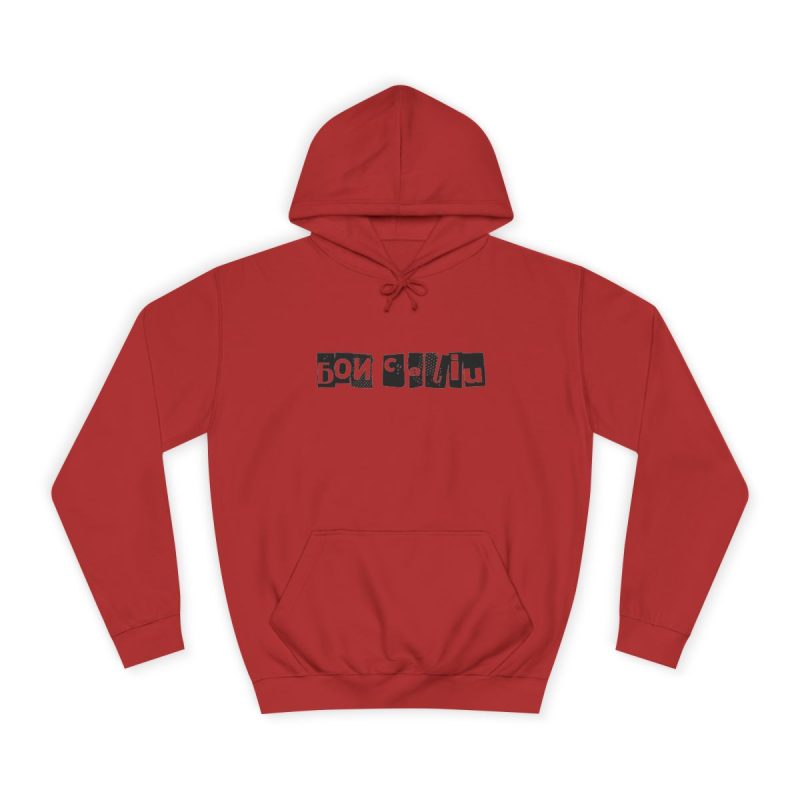 Sudadera universitaria - Rojo fuego - Camiseta «Bon caliu»