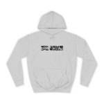 Sudadera universitaria - Gris jaspeado claro - Camiseta «Bon caliu» Sudadera universitaria - Gris jaspeado claro - Camiseta «Bon caliu»