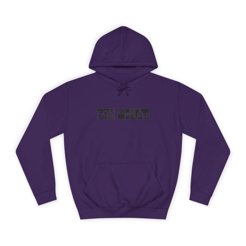 Sudadera universitaria - Morado - Camiseta «Bon caliu»