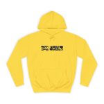 Sudadera universitaria - Amarillo sol - Camiseta «Bon caliu» Sudadera universitaria - Amarillo sol - Camiseta «Bon caliu»
