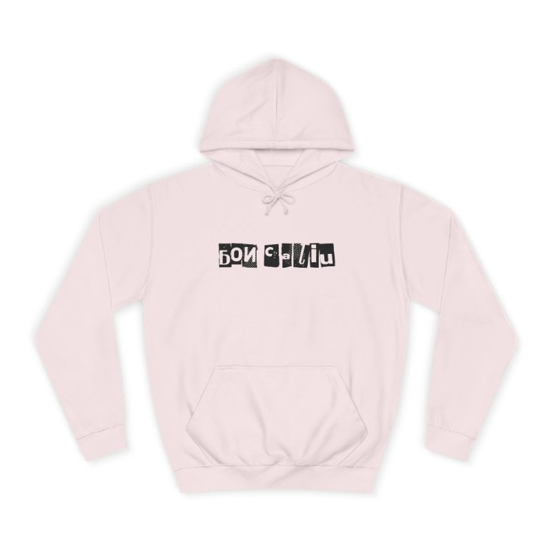 Sudadera universitaria - Rosa bebe - Camiseta «Bon caliu»