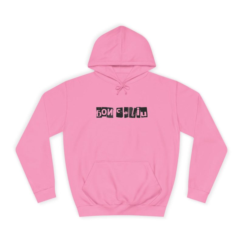 Sudadera universitaria - Rosa algodon de azucar - Camiseta «Bon caliu»