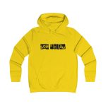 Sudadera universitaria mujer - Amarillo sol - Camiseta «Bon caliu» Sudadera universitaria mujer - Amarillo sol - Camiseta «Bon caliu»