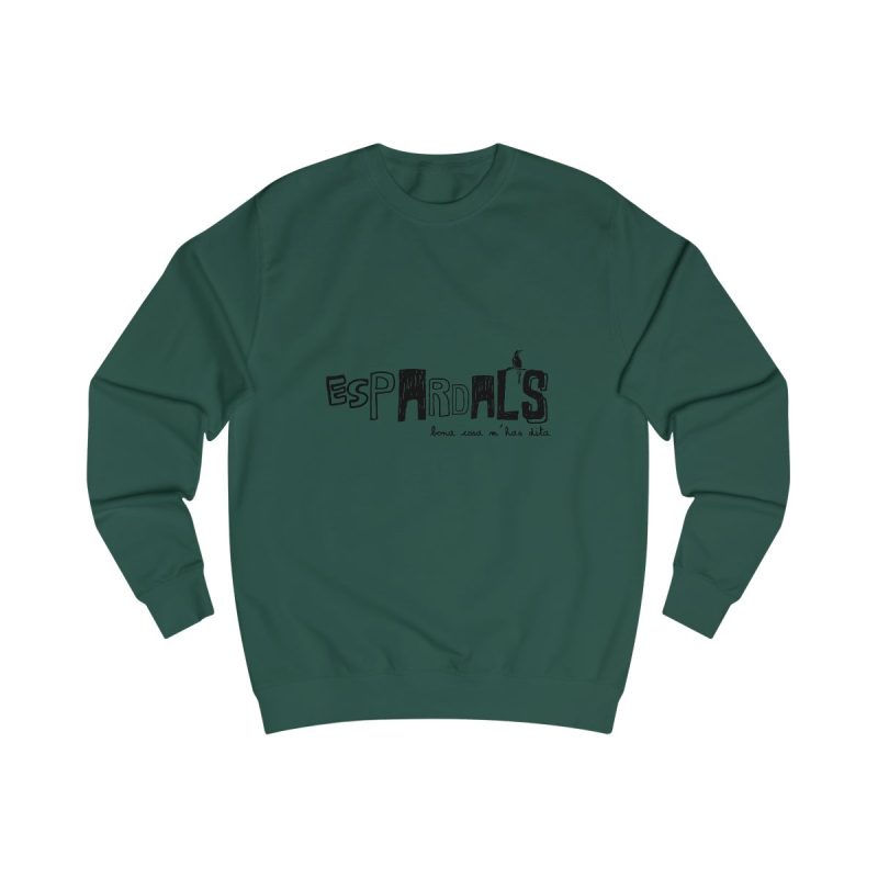 Sudadera clasica - Verde botella - Espardals — Bona cosa m’has dita