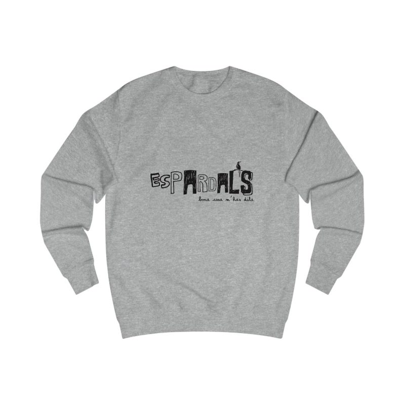Sudadera clasica - Gris jaspeado claro - Espardals — Bona cosa m’has dita