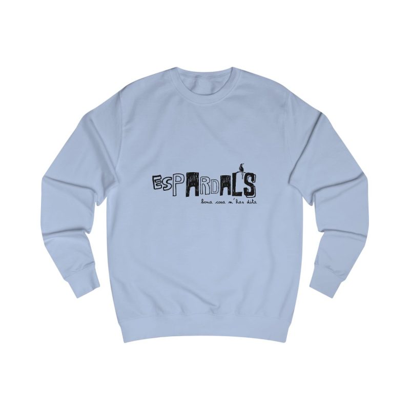 Sudadera clasica - Azul cielo - Espardals — Bona cosa m’has dita