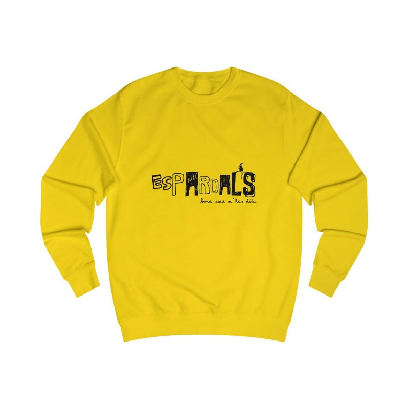 Sudadera clasica - Amarillo sol - Espardals — Bona cosa m’has dita