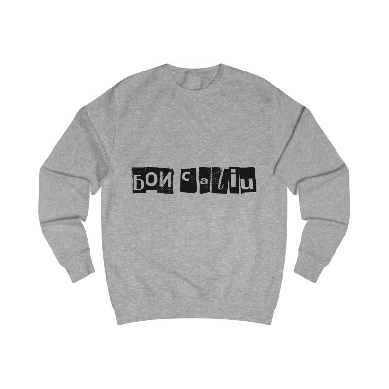 Sudadera clasica - Gris jaspeado claro - Camiseta «Bon caliu»