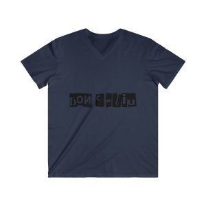 Camiseta hombre entallada cuello de pico - Azul marino - Camiseta «Bon caliu»