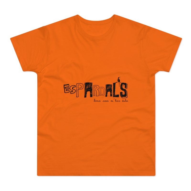 Camiseta hombre punto liso - Naranja - Espardals — Bona cosa m’has dita