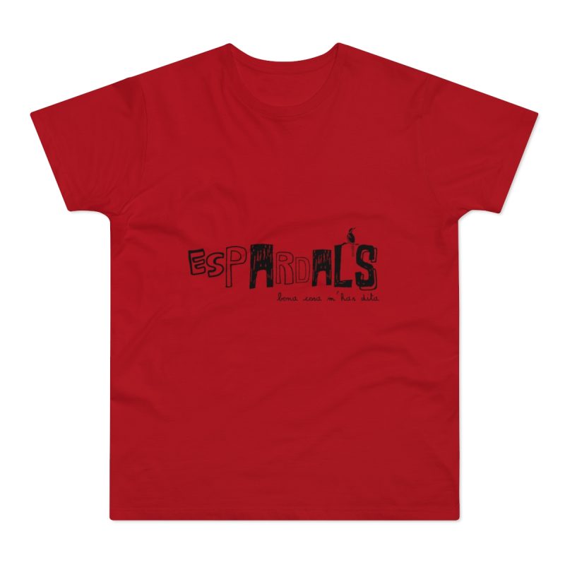 Camiseta hombre punto liso - Rojo - Espardals — Bona cosa m’has dita