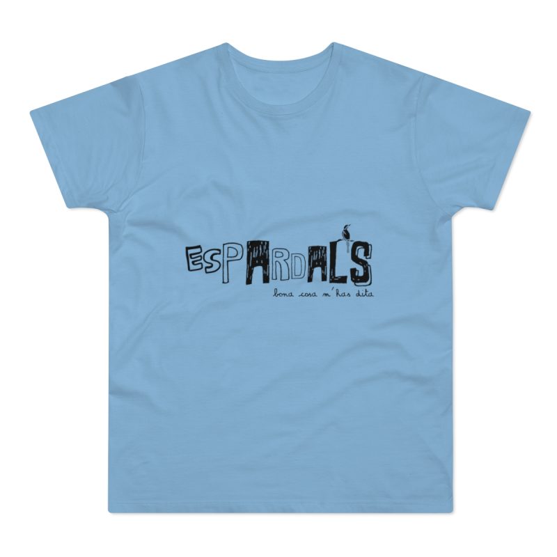 Camiseta hombre punto liso - Azul cielo - Espardals — Bona cosa m’has dita