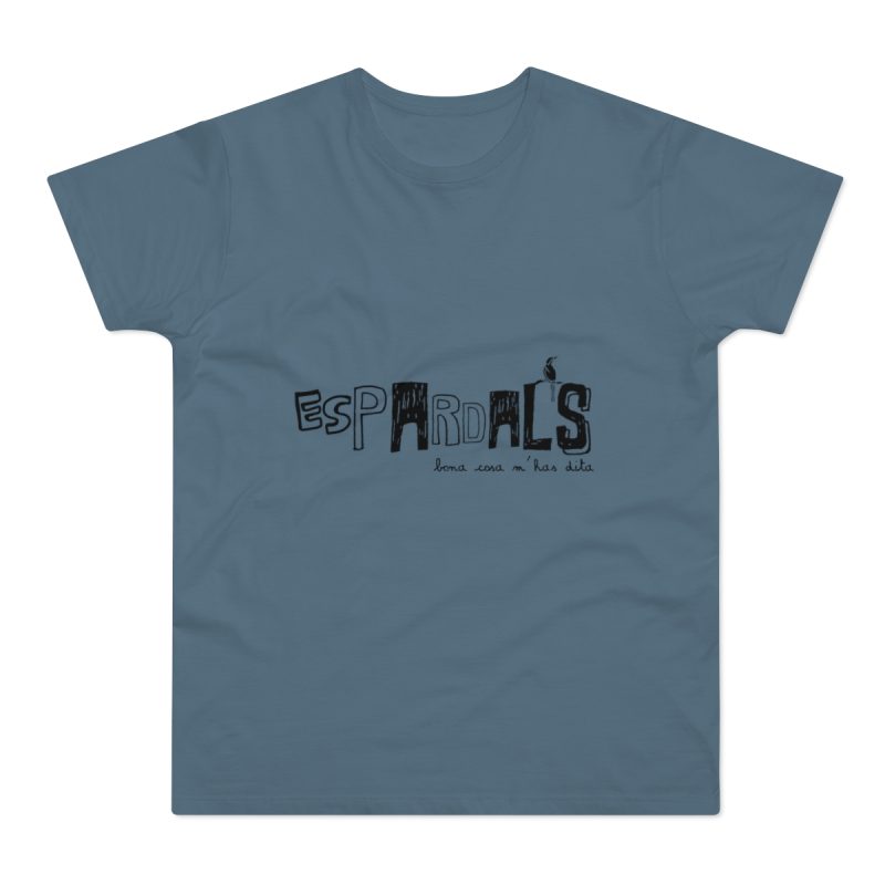 Camiseta hombre punto liso - Azul piedra - Espardals — Bona cosa m’has dita