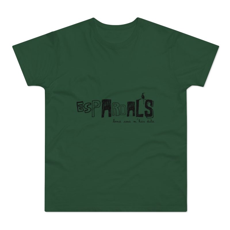 Camiseta hombre punto liso - Verde botella - Espardals — Bona cosa m’has dita