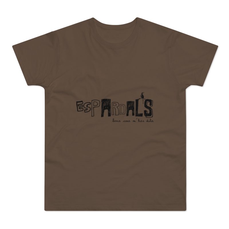 Camiseta hombre punto liso - Marron chocolate - Espardals — Bona cosa m’has dita