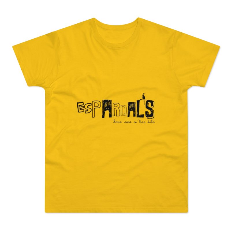 Camiseta hombre punto liso - Amarillo dorado - Espardals — Bona cosa m’has dita