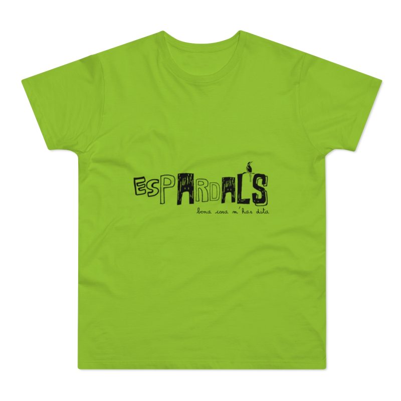 Camiseta hombre punto liso - Verde orquidea - Espardals — Bona cosa m’has dita