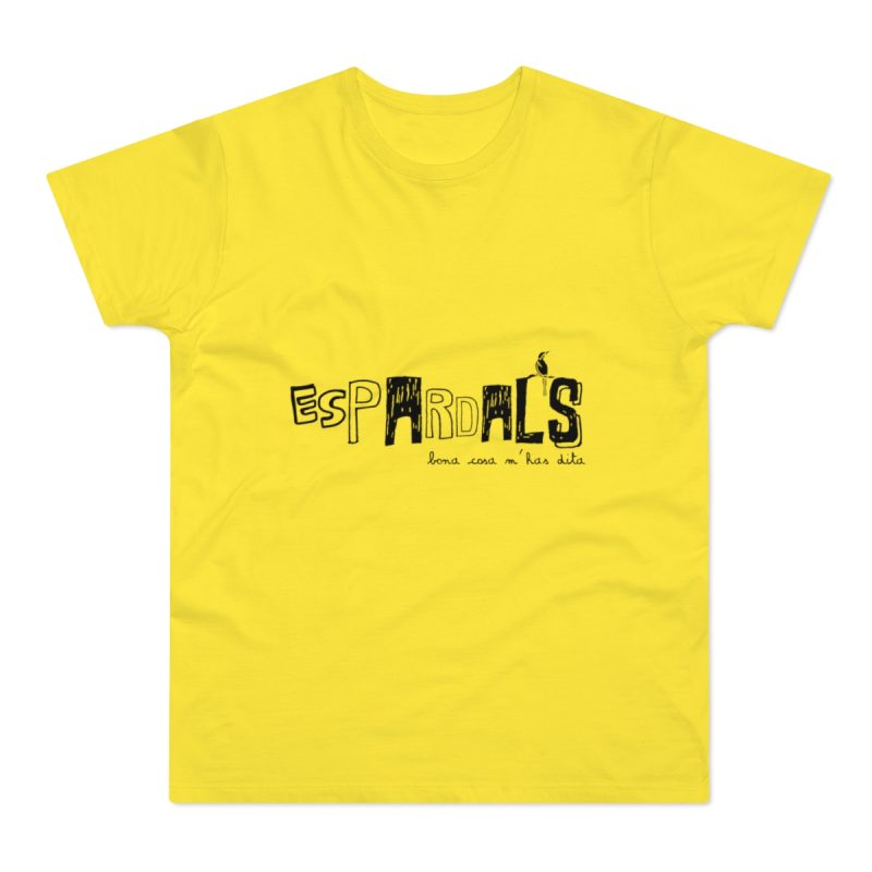 Camiseta hombre punto liso - Amarillo solar - Espardals — Bona cosa m’has dita